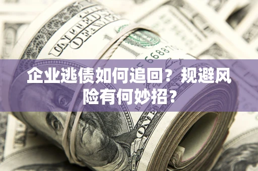 武汉企业逃债如何追回？规避风险有何妙招？