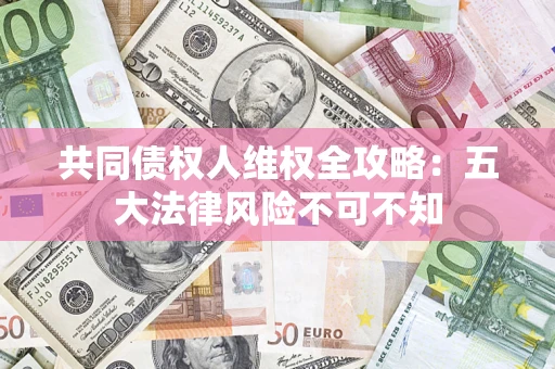 武汉共同债权人维权全攻略：五大法律风险不可不知