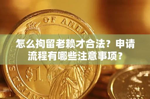 武汉怎么拘留老赖才合法？申请流程有哪些注意事项？