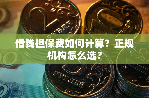 武汉借钱担保费如何计算？正规机构怎么选？