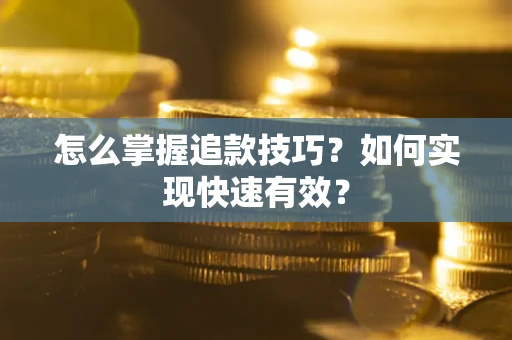 武汉怎么掌握追款技巧？如何实现快速有效？