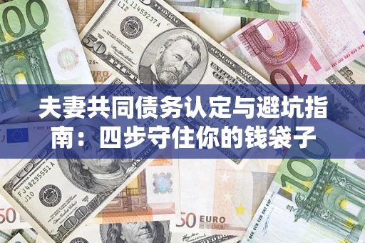 武汉夫妻共同债务认定与避坑指南：四步守住你的钱袋子