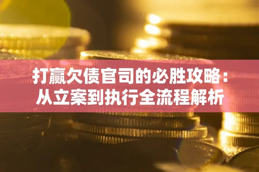 武汉打赢欠债官司的必胜攻略：从立案到执行全流程解析