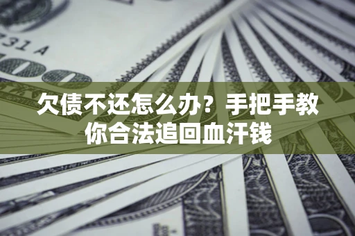 武汉欠债不还怎么办？手把手教你合法追回血汗钱