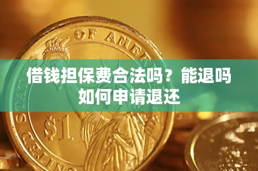 武汉借钱担保费合法吗？能退吗如何申请退还