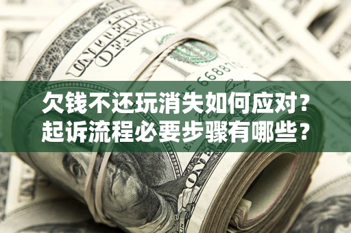 武汉欠钱不还玩消失如何应对？起诉流程必要步骤有哪些？